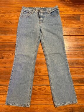 Vintage Jeans 1990s Jordache Light Blue Straight/Wide Leg Jeans - Women's